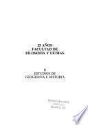 25 años: Estudios de geografía e historia