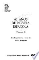 40 años de novela española