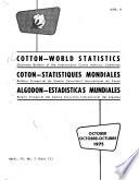 Algodon, Estadísticas Mundiales