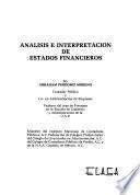 Análisis e interpretación de estados financieros