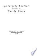 Antología poética en honor de García Lorca