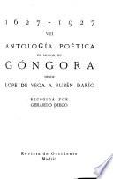 Antología poética en honor de Góngora