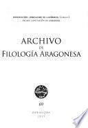 Archivo de filología aragonesa