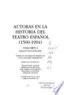 Autoras en la historia del teatro español: Siglos XVII-XVIII-XIX
