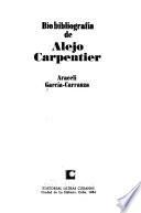 Biobibliografía de Alejo Carpentier