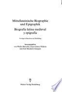 Biografia latina medieval y epigrafia