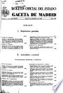 Boletâin oficial del estado: Gaceta de Madrid