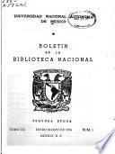 Boletín de la Biblioteca Nacional