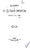 Boletin de la Sociedad de Geografía y Estadística de la República Mexicana