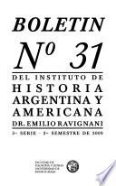 Boletín del Instituto de Historia Argentina y Americana Doctor Emilio Ravignani.