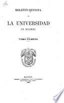 Boletín-Revista de la Universidad de Madrid