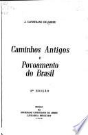 Caminhos antigos e povoamento do Brasil