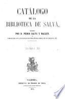 Catalago de la bibliotheca de Salva