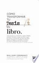 Cómo transformar tu tesis en libro