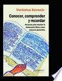 Conocer, comprender y recordar