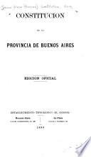 Constitución de la Provincia de Buenos Aires