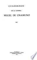 Cuadernos de la Cátedra Miguel de Unamuno