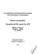 Cuadernos interdisciplinarios de estudios literarios