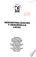 Descentralización y desarrollo local