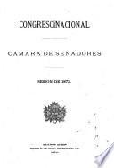 Diario de sesiones de la Cámara de Senadores