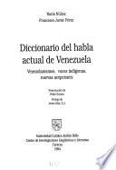 Diccionario del habla actual de Venezuela