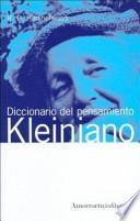 Diccionario del pensamiento kleiniano