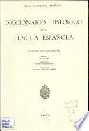 Diccionario histórico de la lengua española: [pt. 1, fasc. 1-4]. a-acordar