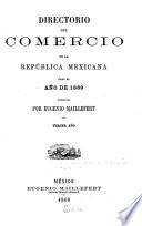 Directorio del comercio de la República Mexicana para el año 1869