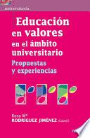 Educación en valores en el ámbito universitario