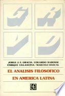 El Análisis filosófico en América Latina