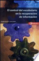 El control del vocabulario en la recuperación de información (2a ed.)