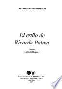 El estilo de Ricardo Palma