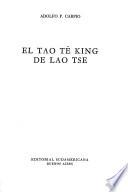 El tao tê king de Lao Tse