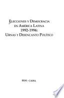Elecciones y democracia en América Latina, 1992-1996