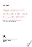 Epistemología del lenguaje e historia de la lingüística