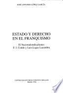 Estado y derecho en el franquismo