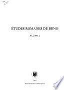 Etudes romanes de Brno