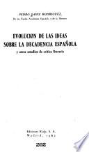 Evolución de las ideas sobre la decadencia española