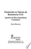 Formación en valores de resistencia civil