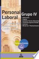 Grupo Iv de Personal Laboral de la Comunidad Autonoma de Castilla Y Leon. Temario Comun Y Test.ebook