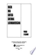 Hacia una critica cutural Latinoamericana