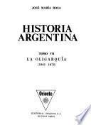 Historia argentina: La oligarquía (1862-1878.)