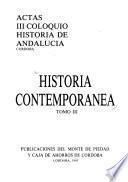 Historia contemporánea