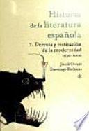 Historia de la literatura española