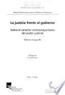 La justicia frente al gobierno