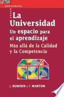 La Universidad. Un espacio para el aprendizaje