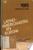 Latinoamericanistas en Europa