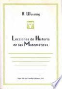 Lecciones de historia de las matemáticas