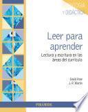 Leer para aprender