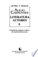 Letra y solfa: Literatura. Autores